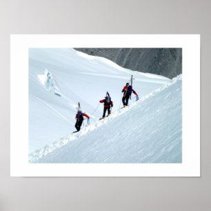 Climbers, Mont Blanc, Frankreich Poster