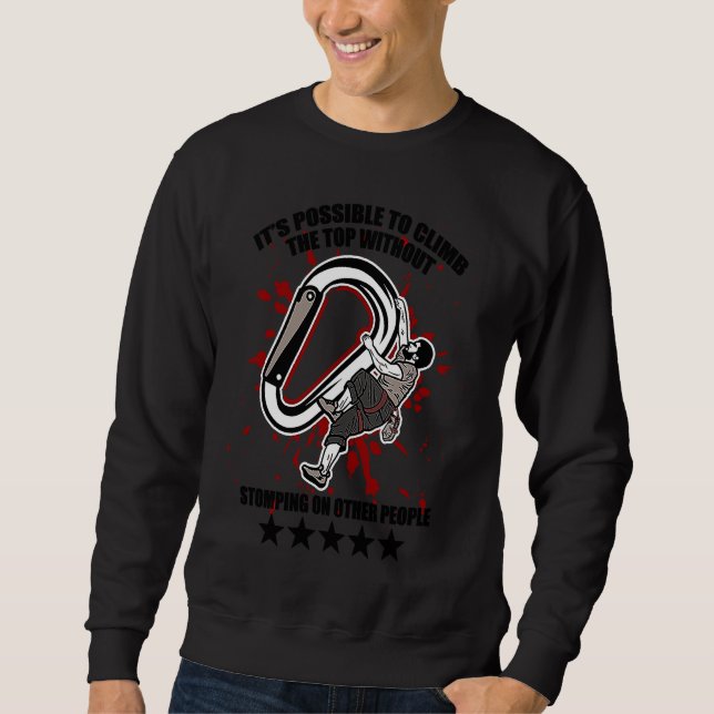 Climbing, bouldering, climbering, rock climbing 1 sweatshirt (Vorderseite)