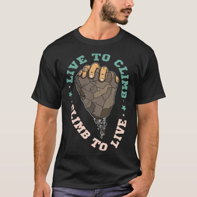 Climbing climbering bouldering mountains T-Shirt (Vorderseite)