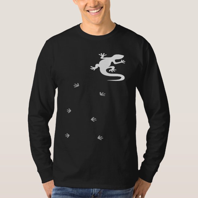 Climbing Gecko Crested Gecko Reptile Lizard Pet T-Shirt (Vorderseite)