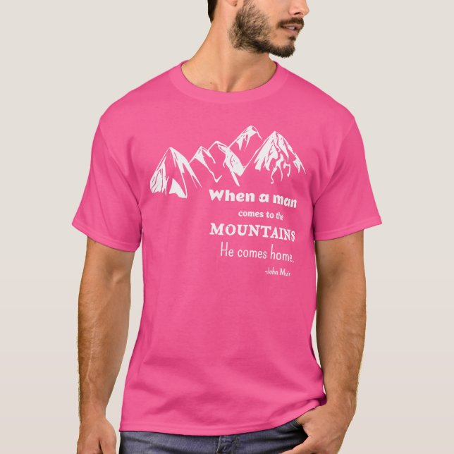 Climbing Mountain Rock Climber For Men T-Shirt (Vorderseite)