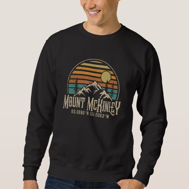 Climbing Mt  Mckinley Alaska Hiking Climbi Mountai Sweatshirt (Vorderseite)
