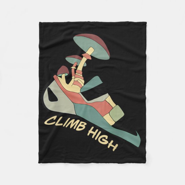 Climbing Shoe Mushroom  Fleecedecke (Vorderseite)