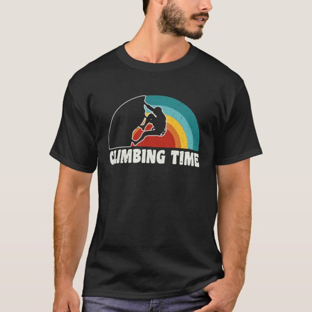 Climbing Time Climber Sport Climbing Bouldering  1 T-Shirt (Vorderseite)