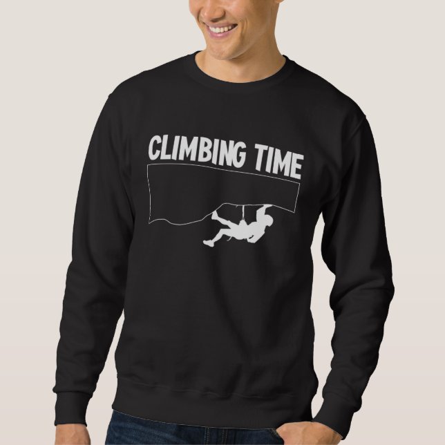Climbing Time Climber Sport Climbing Bouldering Sweatshirt (Vorderseite)