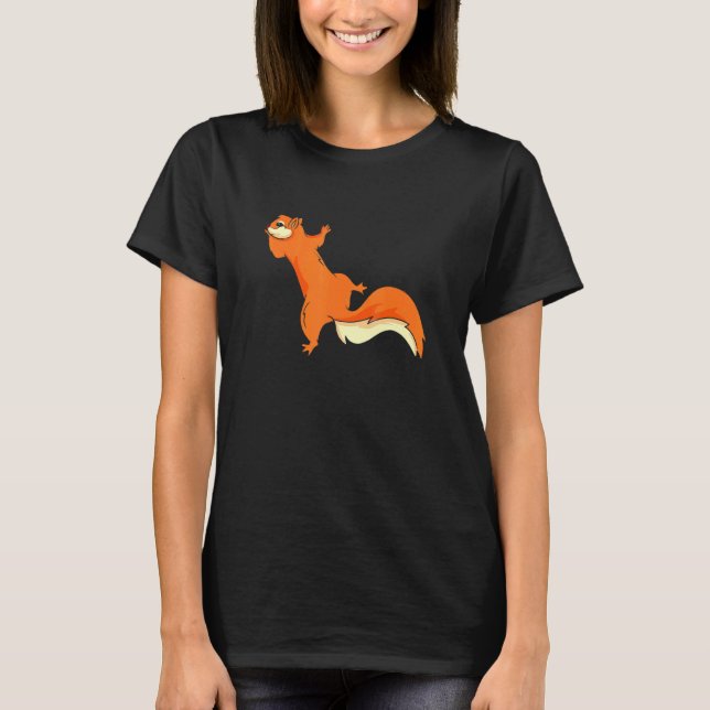 Climbing Up Climber Rodent Feeder Squirrel T-Shirt (Vorderseite)