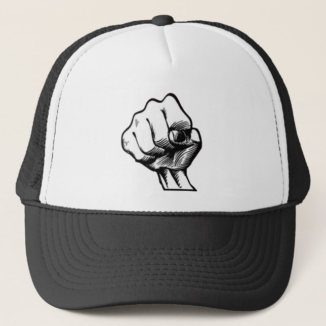 Clinched Fist Hat Truckerkappe (Vorderseite)