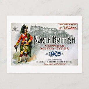 Clincher Motorreifen1909 - Vintage Werbung Postkarte