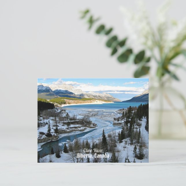 Cline River, Alberta, Kanada Postkarte (Stehend Vorderseite)