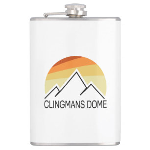 Clingmans Dome Retro Flachmann