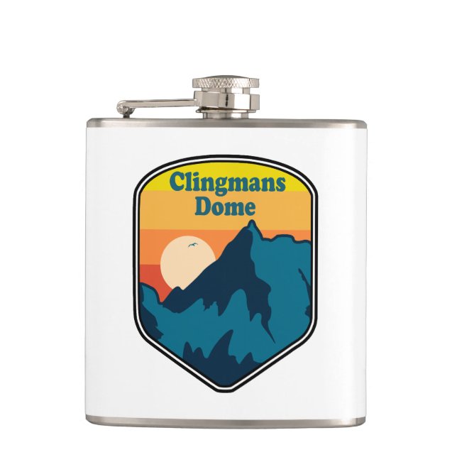 Clingmans Dome Tennessee Sunrise Flachmann (Vorderseite)