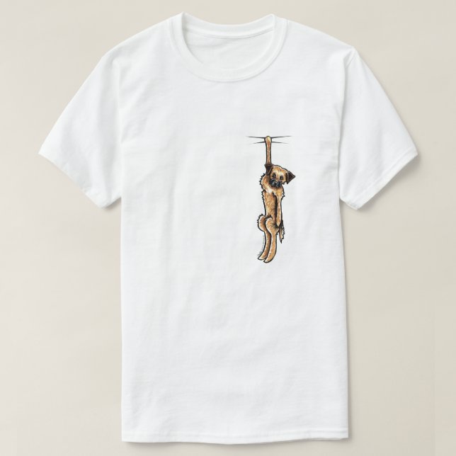 Clingy Border Terrier T-Shirt (Design vorne)