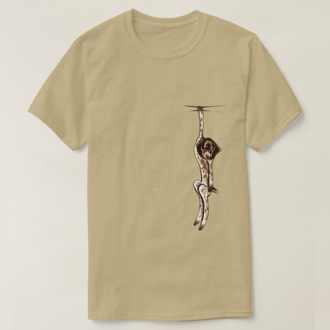 Clingy German Shorthaired Pointer T-Shirt (Design vorne)