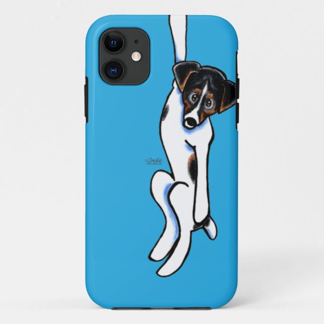 Clingy Jack Russell Off-Leash Art™ Case-Mate iPhone Hülle (Rückseite)