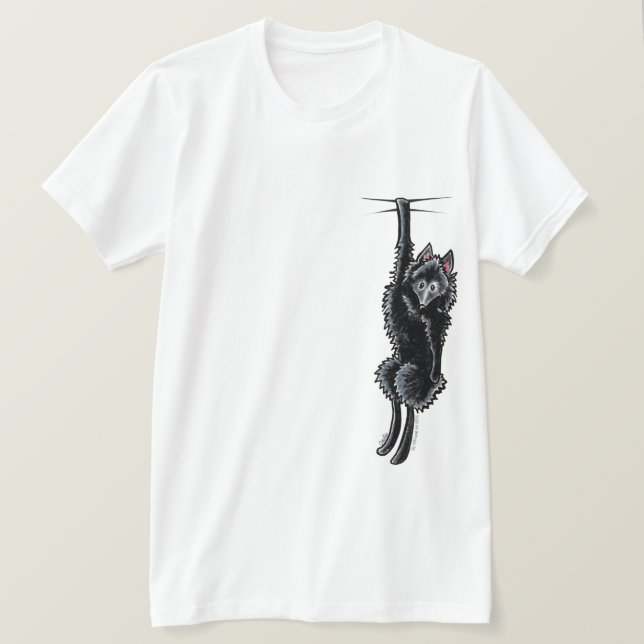 Clingy Schipperke T-Shirt (Design vorne)