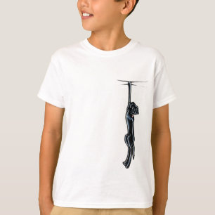 Clingy schwarze Labrador Weg-Leine Art™ T-Shirt