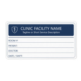 Clinic Room Patient Doctor Healthcare Labels