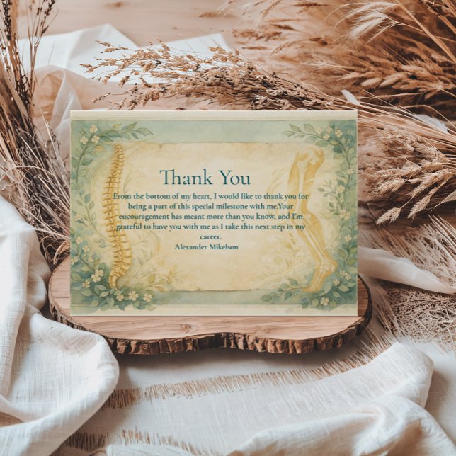 Clinical Physical Therapy Graduation Dankeskarte (Von Creator hochgeladen)