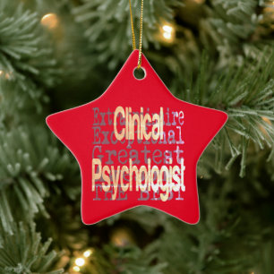 Clinical Psychologist Extraordinaire Keramik Ornament