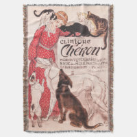 Clinique Cheron Vintag Dog Cat Steinlen Poster
