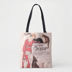 Clinique Cheron Vintage Hund Katze Steinlen Poster