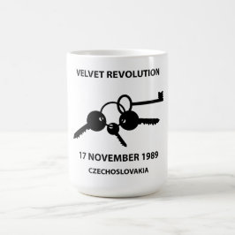 Clinking keys - velvet revolution symbol kaffeetasse