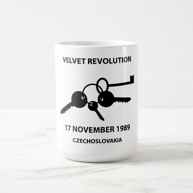 Clinking keys - velvet revolution symbol kaffeetasse (Mittel)