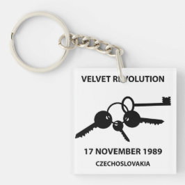Clinking keys - velvet revolution symbol schlüsselanhänger