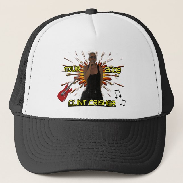 Clint Crisher 2009 Front/hinteres Truckerkappe (Vorderseite)