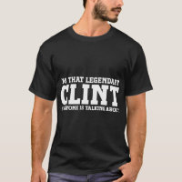 Clint Persönlicher Name Vorname Funny Clint T - Sh