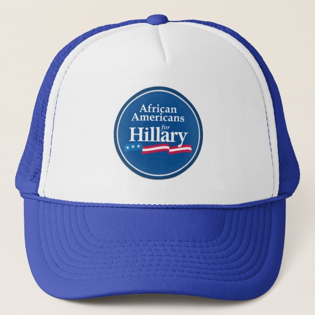 Clinton-Afroamerikaner-Hut Truckerkappe (Vorderseite)