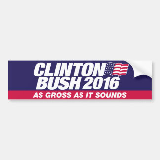Clinton Bush 2016 Autoaufkleber