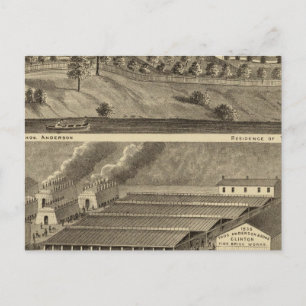 Clinton Fire Brick Works Andersons Landing Postkarte