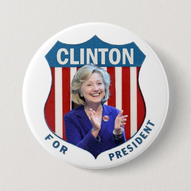 Clinton für Präsidenten 2016 Button (Vorderseite)