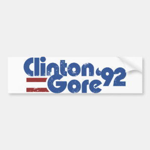 Clinton GORE 1992 Autoaufkleber