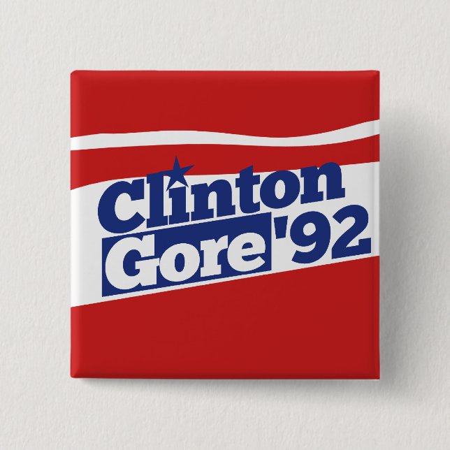 Clinton Gore 92 Button (Vorderseite)