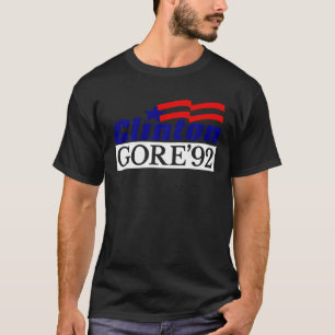 Clinton Gore 92 Vintag-Demokrat T Shirt