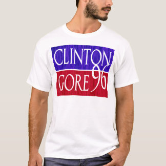 Clinton Gore 96 Distressed Design T-Shirt