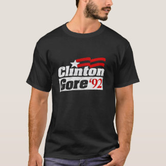 Clinton Gore Vintag Retro Bill Clinton 92 Wahl P T-Shirt