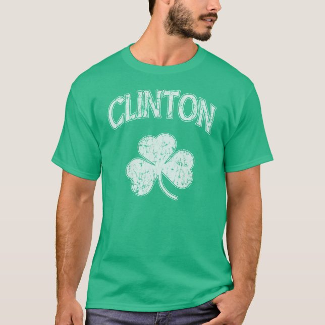 Clinton-Iren-Kleeblatt T-Shirt (Vorderseite)