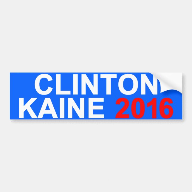 Clinton Kaine 2016 Autoaufkleber (Vorne)