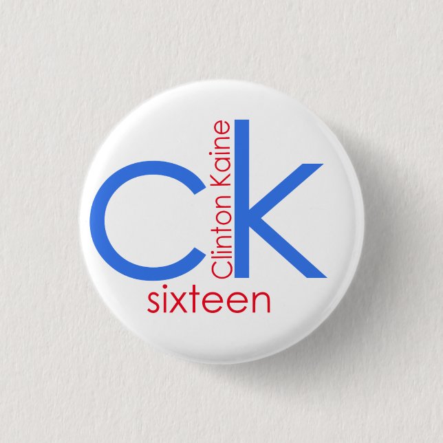 Clinton Kaine 2016 Button (Vorderseite)