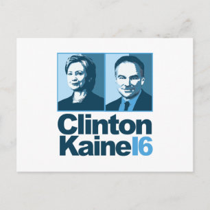 Clinton Kaine für Amerika 2016 Postkarte