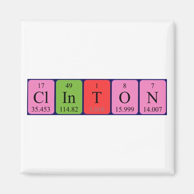 Clinton Periodenmagnet Magnet (Vorne)