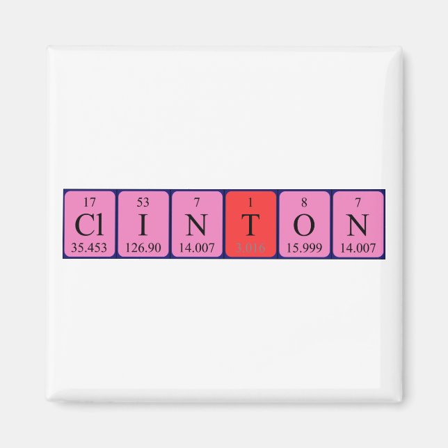 Clinton Periodenmagnet Magnet (Vorne)