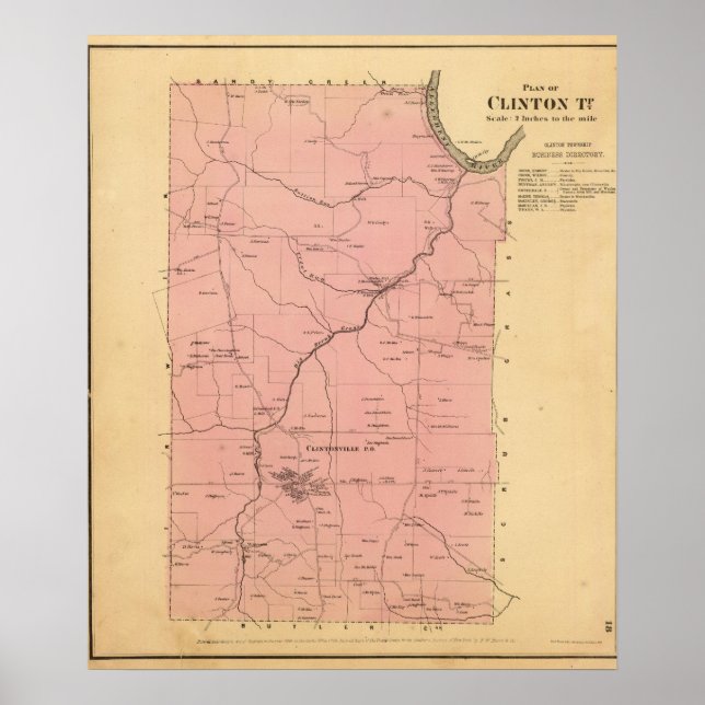 Clinton Township Poster (Vorne)