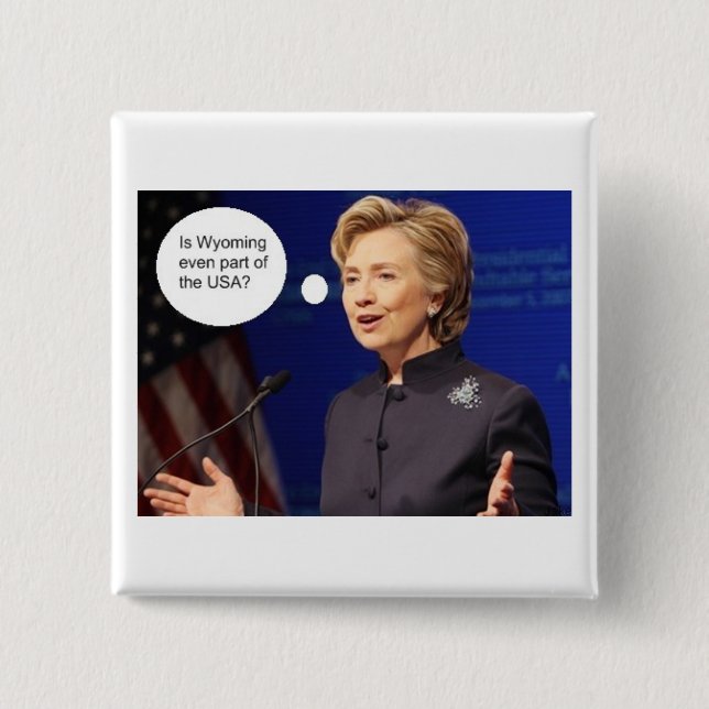 Clinton-Wyoming Button (Vorderseite)
