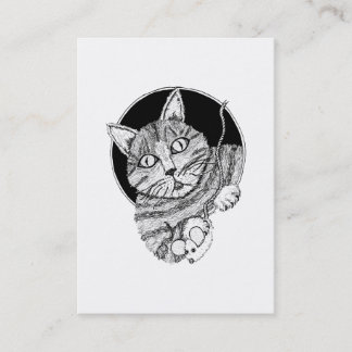 "Clintons Katze" ACEO Kunst-Trading Card Visitenkarte