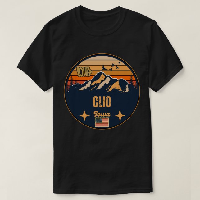 Clio, Iowa, Vereinigte Staaten T-Shirt (Design vorne)