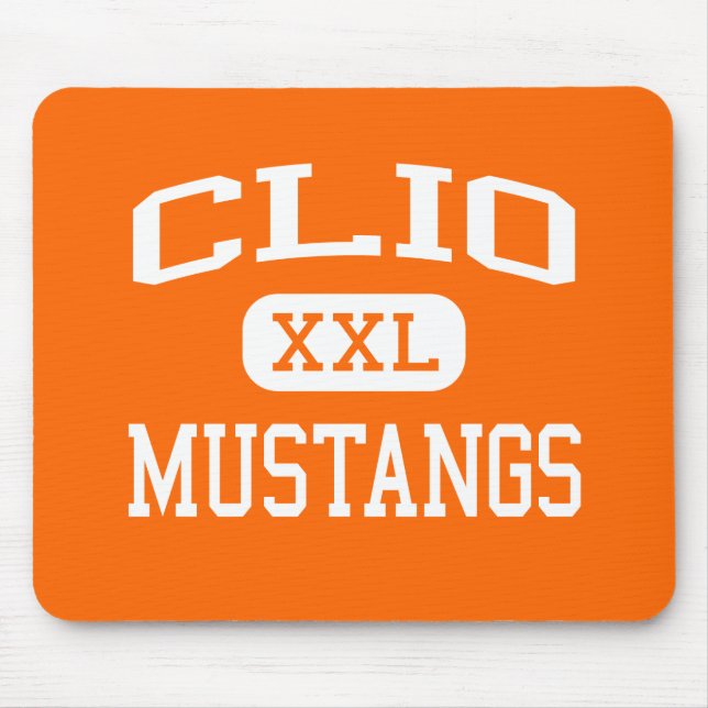Clio - Mustangs - Highschool Clios - Clio Michigan Mousepad (Vorne)